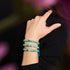 Picasso Porzellan Makramee Armband | Zitronenhimmel